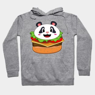 Panda with Burger Hoodie